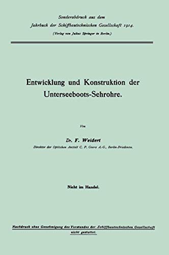 Entwicklung und Konstruktion der Unterseeboots-Sehrohre