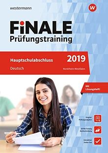 FiNALE Prüfungstraining Hauptschulabschluss Nordrhein-Westfalen: Deutsch 2019 Arbeitsbuch mit Lösungsheft