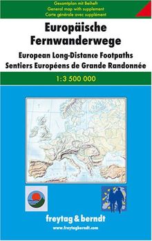 Freytag Berndt Wanderkarten : Europäische Fernwanderwege: General Map