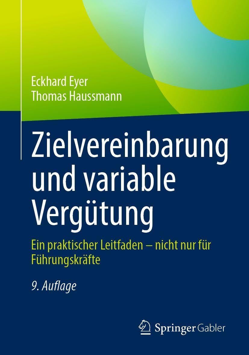 Zielvereinbarung und variable Vergütung - Neuware