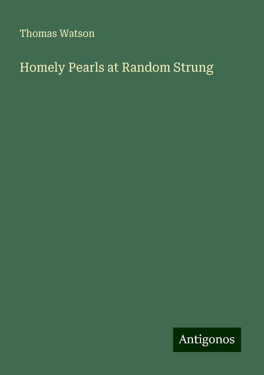 Homely Pearls at Random Strung