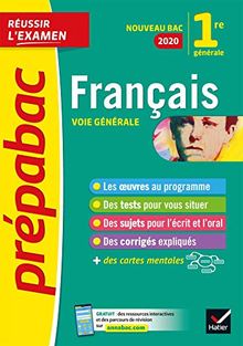 Français 1re générale - Prépabac Réussir l'examen: Bac français 2020 von Bernard, Hélène, Huta, Denise | Buch | Zustand sehr gut