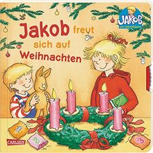 Jakob freut sich auf Weihnachten: Pappbilderbuch mit Klappen, Drehscheibe und Suchbild (Kleiner Jakob)