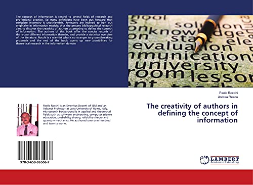 The creativity of authors in defining the concept of information