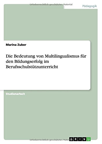 Die Bedeutung von Multilingualismus für den Bildungserfolg im Berufsschulstützunterricht