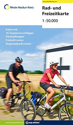 Rad & Freizeitkarte Rhein-Neckar-Kreis: Mit 16 Radtourenvorschlägen, Regionalparkrouten, Freizeitrouten, Fernradwegen und Hinweisen zu ... und Ausflugszielen im Rhein-Neckar-Kreis