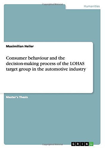 Consumer behaviour and the decision-making process of the LOHAS target group in the automotive industry