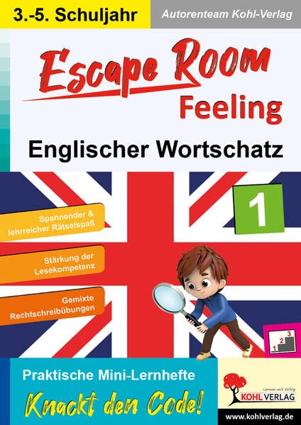 Escape Room Feeling ENGLISCHER WORTSCHATZ: Praktisches Mini-Lernheft