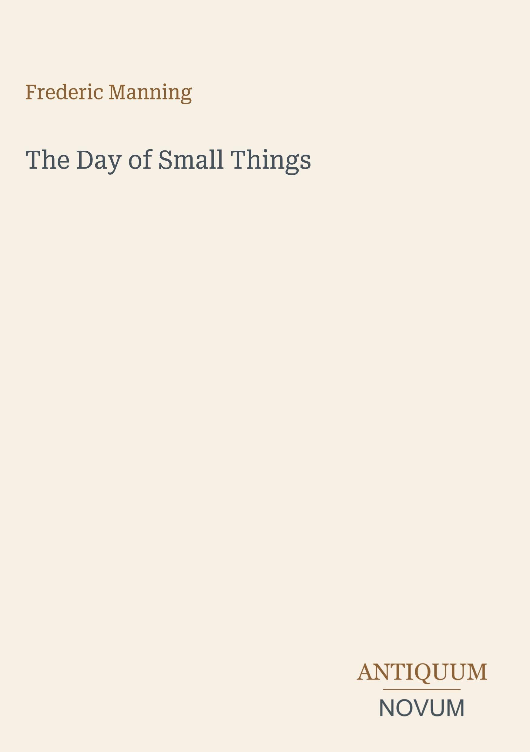 The Day of Small Things
