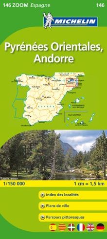 Pyrenees Orientales, Andorre (Michelin kaart - Zoom (146))