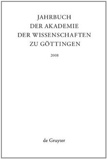 Jahrbuch der Göttinger Akademie der Wissenschaften: 2008