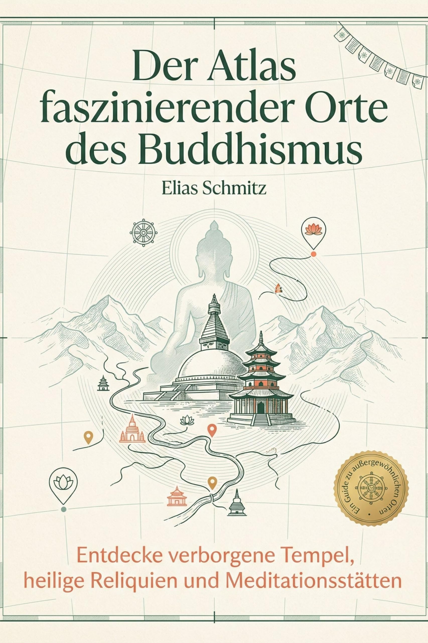 Der Atlas faszinierender Orte des Buddhismus: Entdecke verborgene Tempel, heilige Reliquien und Meditationsstätten. Ein spiritueller Reiseführer. Das perfekte Geschenk für Asien-Reisende