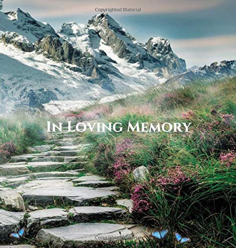 Funeral Guest Book, In Loving Memory, Memorial Service Guest Book, Condolence Book, Remembrance Book for Funerals or Wake: HARDCOVER. A lasting keepsake for the family.