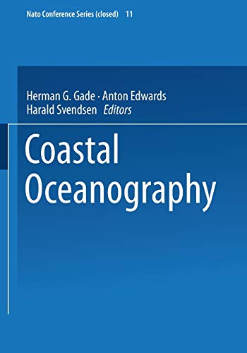 Coastal Oceanography (Nato Conference Series / IV Marine Sciences) (Nato Conference Series, 11, Band 11)