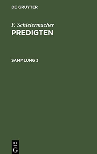 Predigten, Sammlung 3, Predigten Sammlung 3