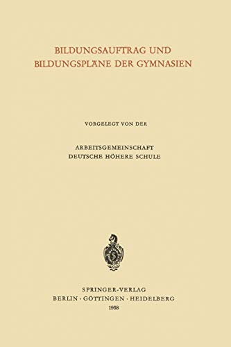 Bildungsauftrag und Bildungspläne der Gymnasien