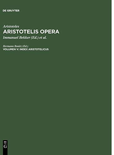 Aristotelis Opera: Index Aristotelicus