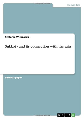 Sukkot - and its connection with the rain