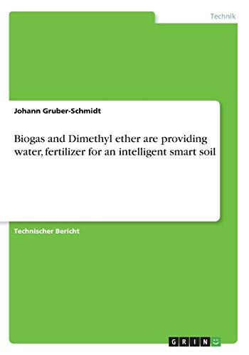 Biogas and Dimethyl ether are providing water, fertilizer for an intelligent smart soil
