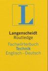 Routledge, Langenscheidts Fachwörterbuch Technik, Englisch-Deutsch