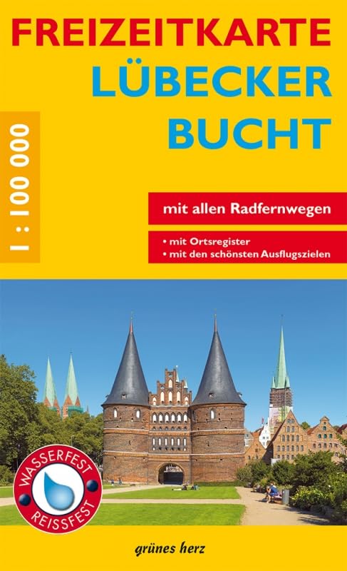 Freizeitkarte Lübecker Bucht: Mit Ortsregister. Mit allen Radfernwegen. Maßstab 1:100.000.