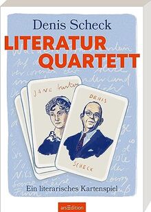 Denis Scheck Literatur-Quartett: Ein literarisches Kartenspiel | Literaturwissen als Kartenspiel, für alle Bücherfreunde