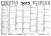 Tafelkalender A4 2023: 14 Monate auf Vorder- und Rückseite I Ferientermine und Feiertage
