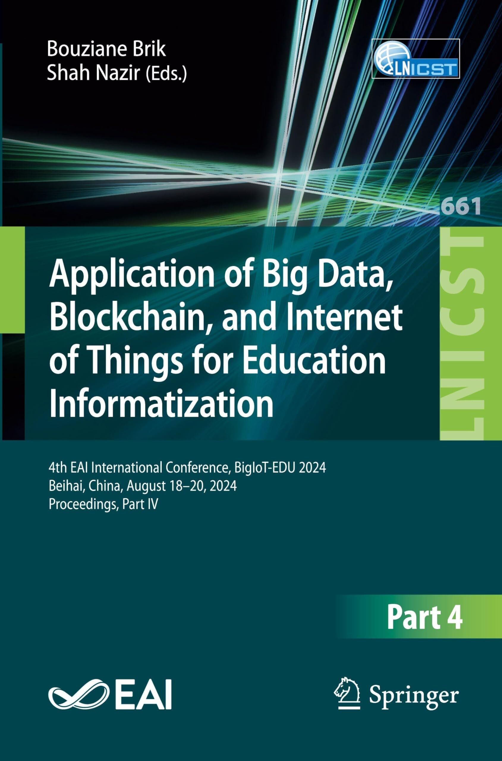Application of Big Data, Blockchain, and Internet of Things for Education Informatization