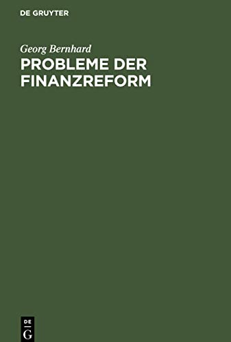 Probleme der Finanzreform