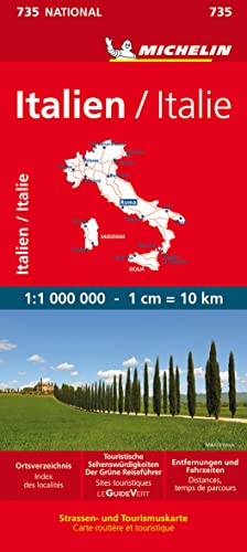 GEBRAUCHT Michelin Italien Straßen- und Tourismuskarte  Auflage 2023 (MICHELIN Nationalkarten) - Preis vom 08102023 050440 h