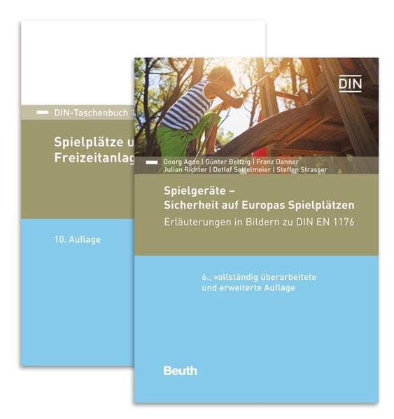 Sichere Spielplätze und Spielplatzgeräte: Paket: Kommentar Spielgeräte - Sicherheit auf Europas Spielplätzen und DIN-Taschenbuch 105 Spielplätze ... (DIN-Taschenbuch und DIN Media Kommentar)