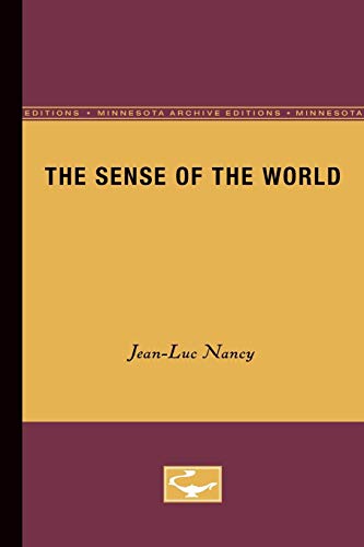Jean-Luc Nancy The Sense Of The World