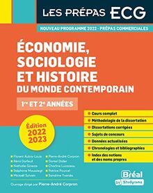 Economie, sociologie et histoire du monde contemporain : prépas commerciales 1re et 2e années : programme 2021