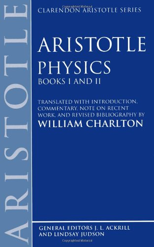 Physics: Books I and II (Clarendon Aristotle Series): Bks.1 & 2