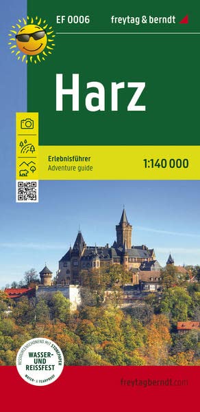 Harz, Erlebnisführer 1:140.000, freytag & berndt, EF 0006: Freizeitkarte mit touristischen Infos auf Rückseite, wasserfest und reißfest (freytag & berndt Erlebnisführer)