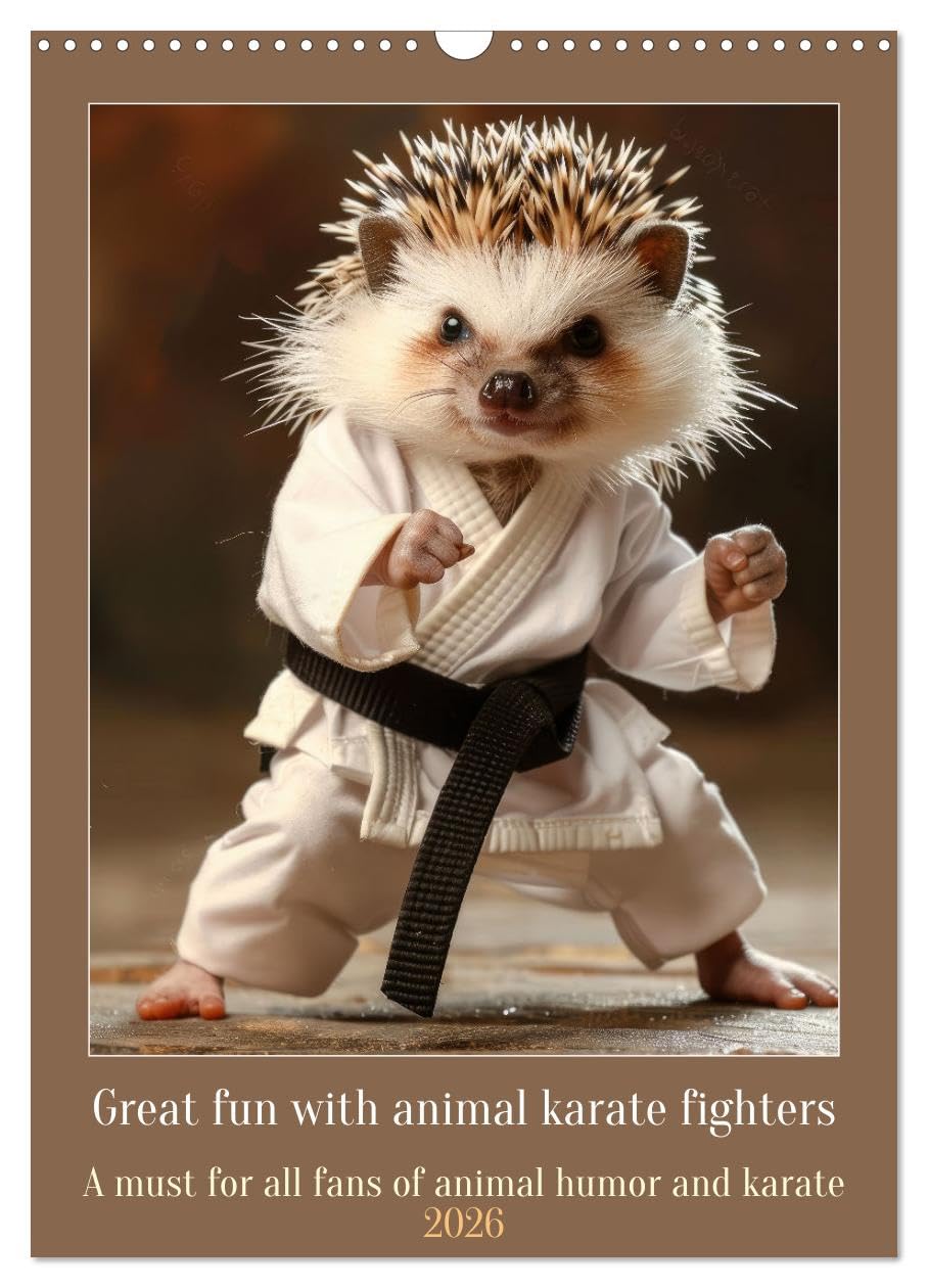 Great fun with animal karate fighters (Wall Calendar 2026 DIN A3 portrait), CALVENDO 12 Month Wall Calendar: A must for all fans of animal humor and karate