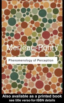 Phenomenology of Perception: An Introduction (Routledge Classics)