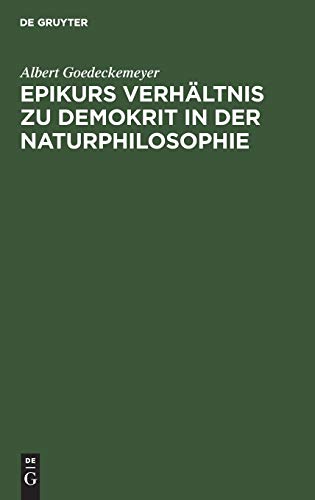 Epikurs Verhältnis zu Demokrit in der Naturphilosophie