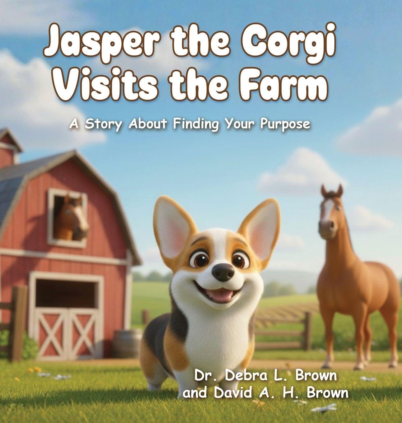 Jasper the Corgi Visits the Farm