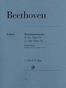 Trio B-Dur op. 11 (Gassenhauer) und Es-Dur op.38. Klarinette (oder Violine), Violoncello, Klavier
