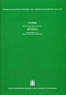 Cricetinae: Internationales Ehrensymposium im Gedenken an Rolf Gattermann