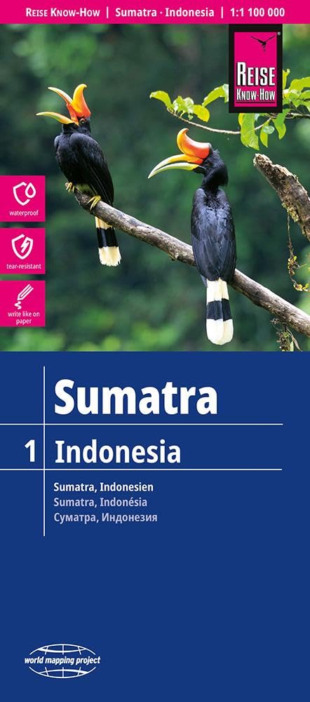 Reise Know-How Landkarte Sumatra (1:1.100.000) - Indonesien 1: reiß- und wasserfest (world mapping project)