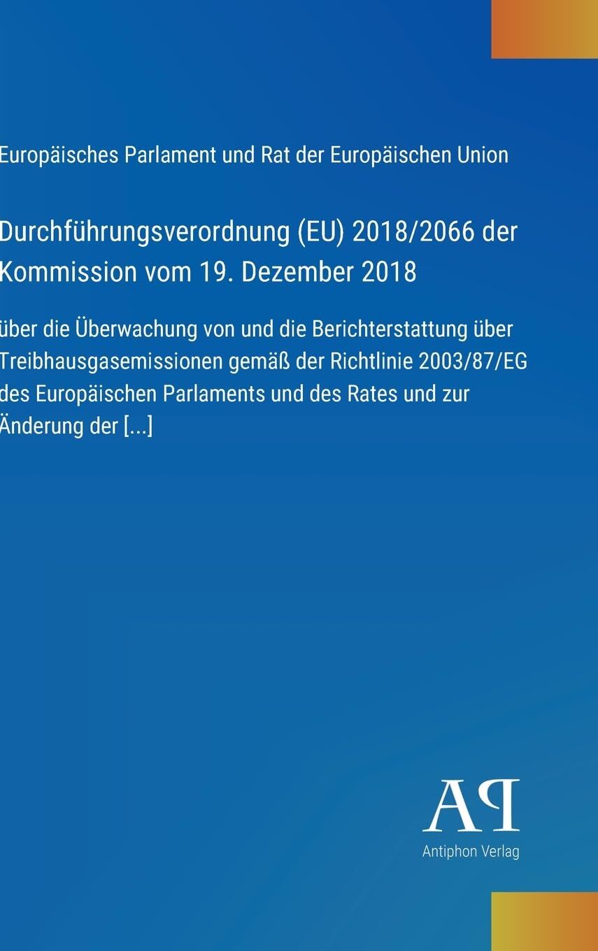 Durchführungsverordnung (EU) 2018/2066 der Kommission vom 19. Dezember 2018