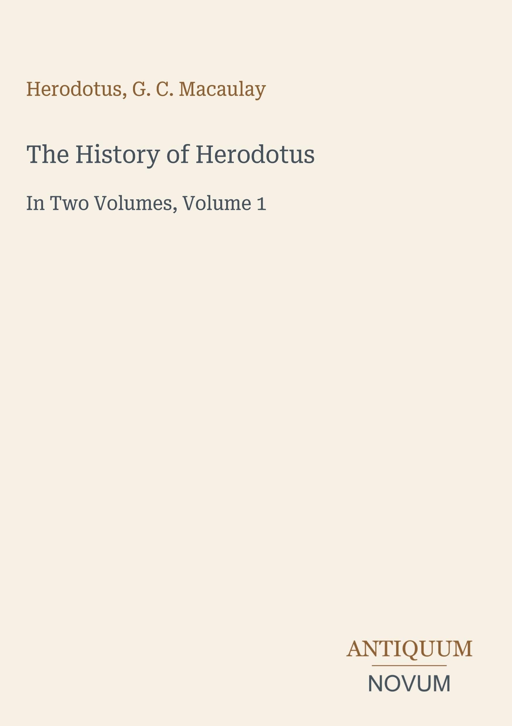 The History of Herodotus
