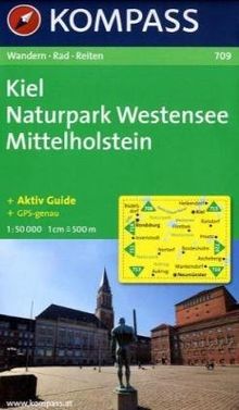 Kiel, Naturpark Westensee, Mittelholstein 1 : 50 000: Wanderkarte mit Kurzführer und Rad- Reitwegen. GPS-genau