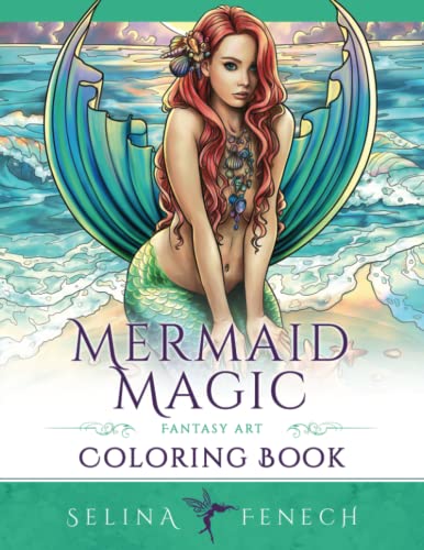 Mermaid Magic Fantasy Art Coloring Book: Coloring for Grown Ups (Fantasy Coloring by Selina)