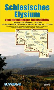 Landkarte Schlesisches Elysium vom Hirschberger Tal bis Görlitz mit