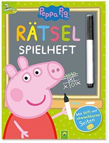 Peppa Pig Rätsel-Spielheft: Mit Stift und abwischbaren Seiten