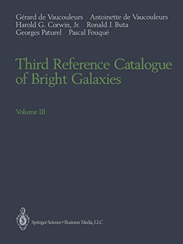 Third Reference Catalogue of Bright Galaxies: Volume Iii