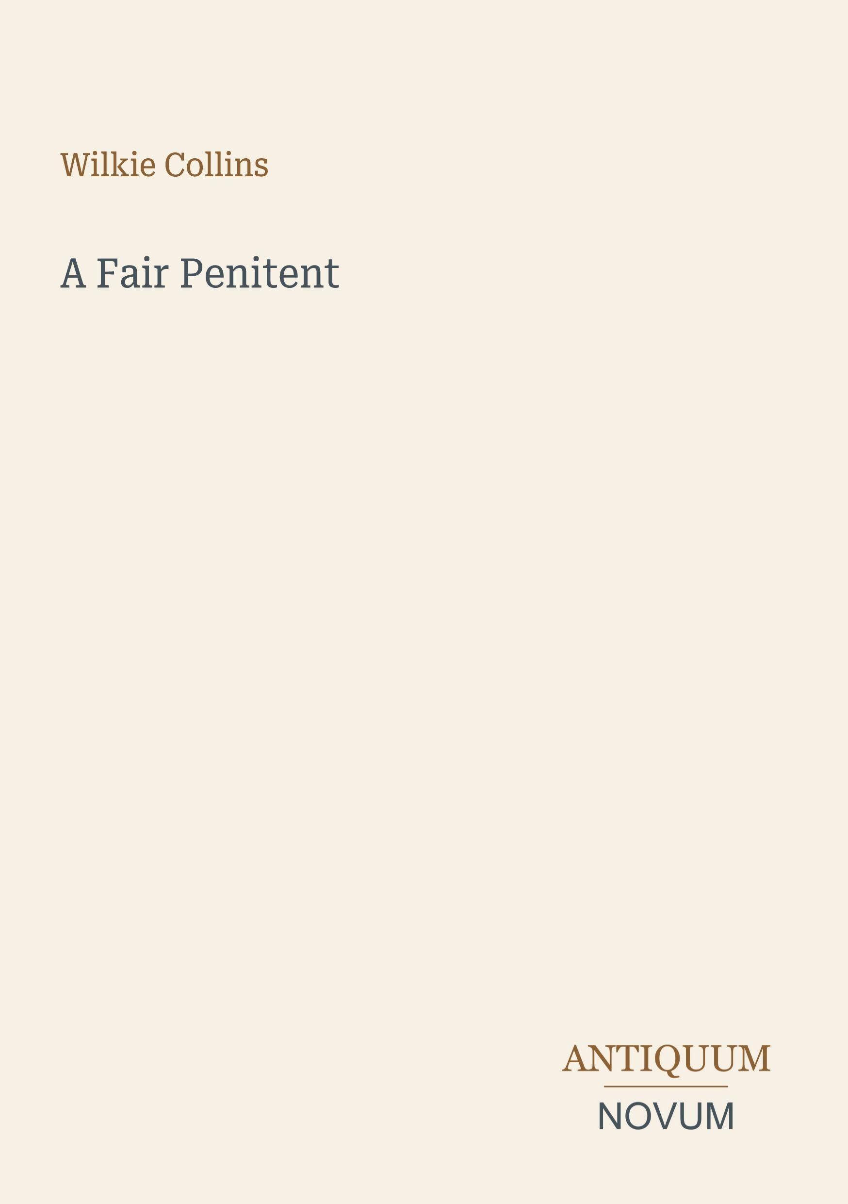A Fair Penitent